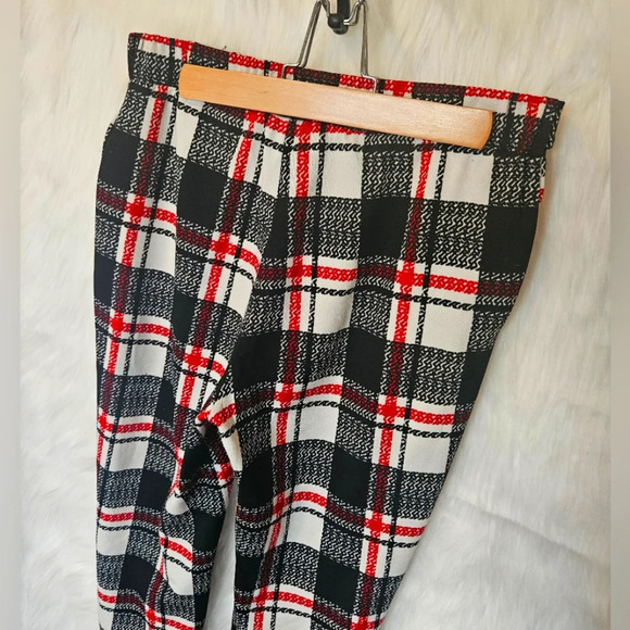 Shein Classic Plaid Tie Belt Slacks (NWOT) - Picture 4 of 6